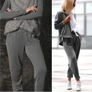 Ania Schierholt Gray Stretchy Tapered Joggers Size 40/ Medium